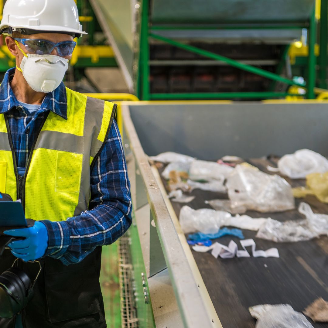 A separação e triagem de resíduos são processos fundamentais na gestão de resíduos, permitindo a recuperação de materiais valiosos para reciclagem.